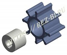 картинка Крыльчатка резиновая импелерного насоса "Liverani Mini" 3/4 1400 (Аналог) от производителя 